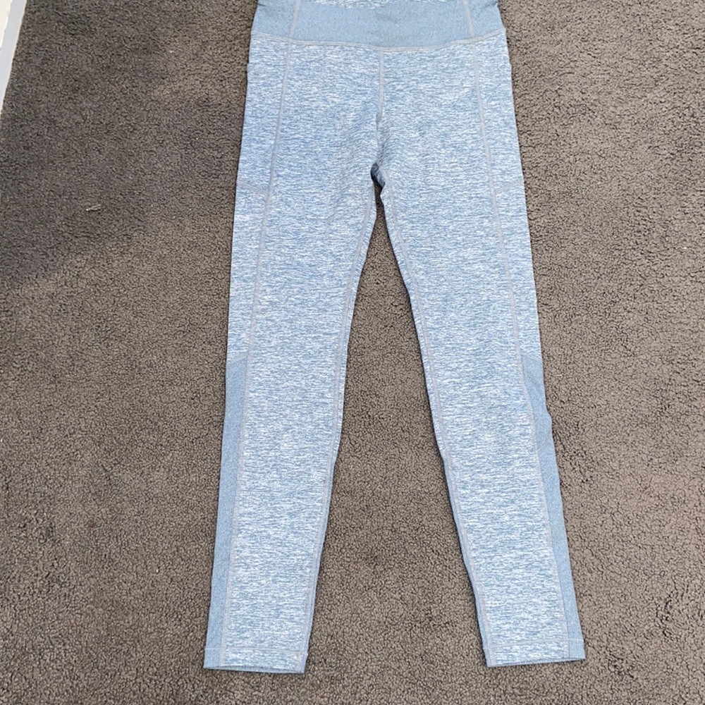 Athleta blue/white leggings